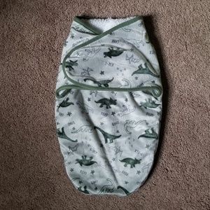 Dinosaur Sherpa Fuzzy Swaddle
